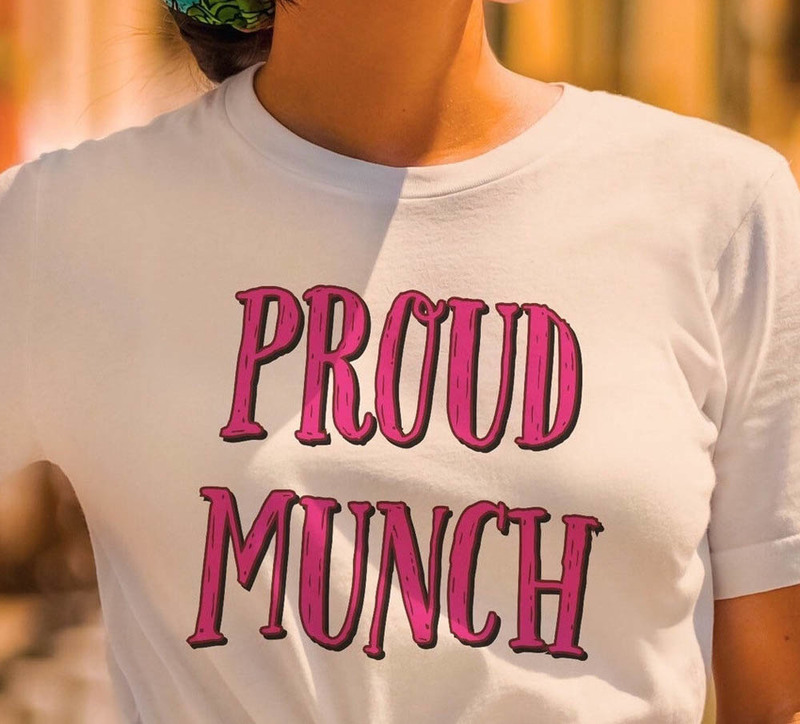 Pink Proud Munch Top Number One Munch Shirt