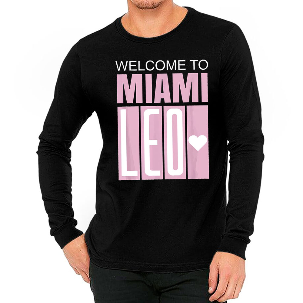 Lionel Messi Wellcome To Miami Long Sleeve