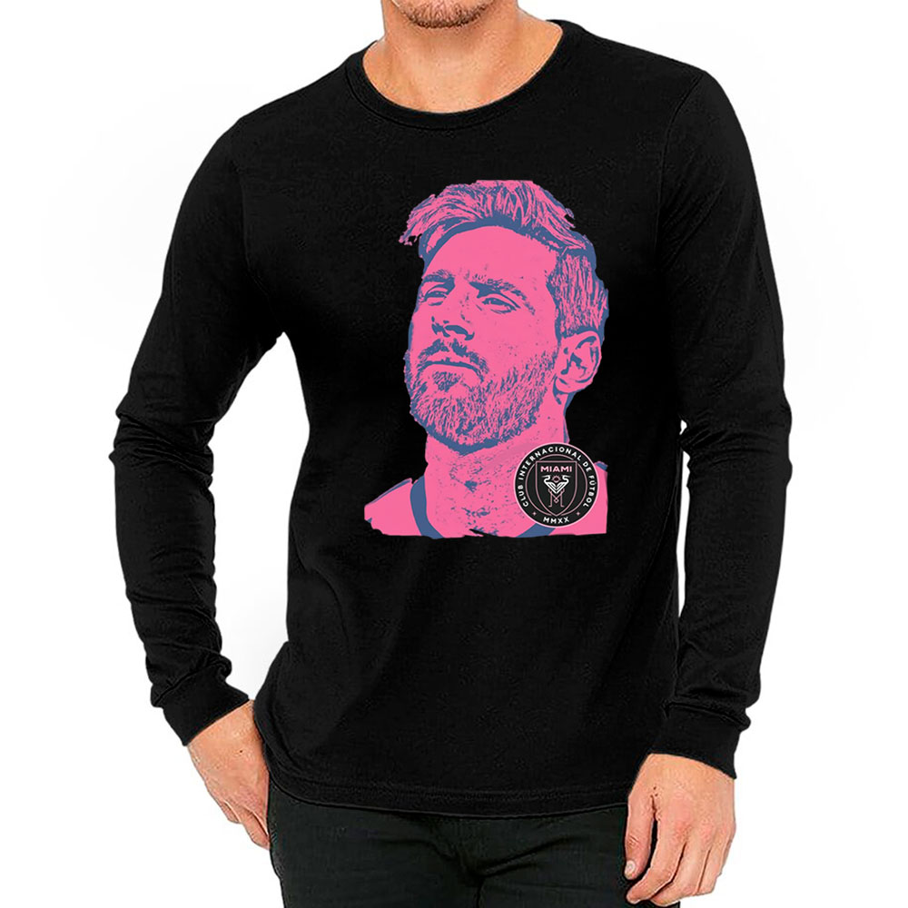 Messi In Inter Miami Football Trendy Long Sleeve