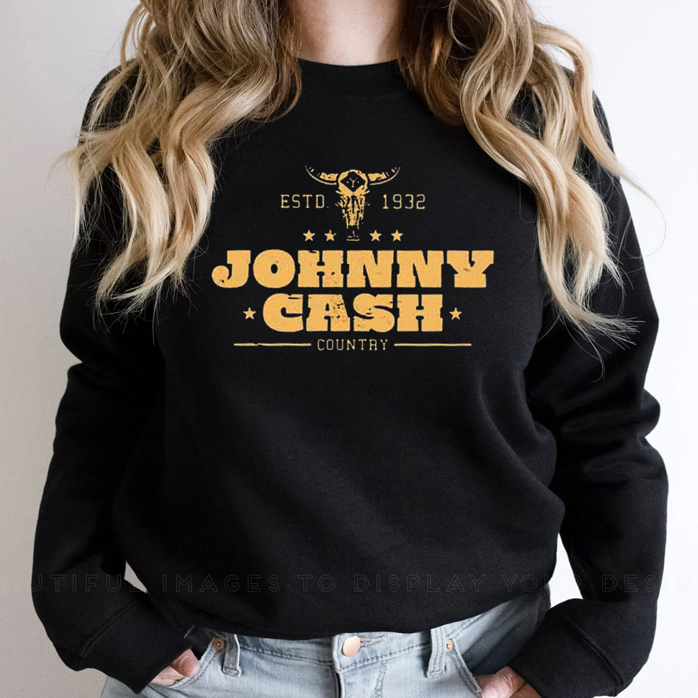 Johnny Cash Bullhead Est 1932 Sweatshirt