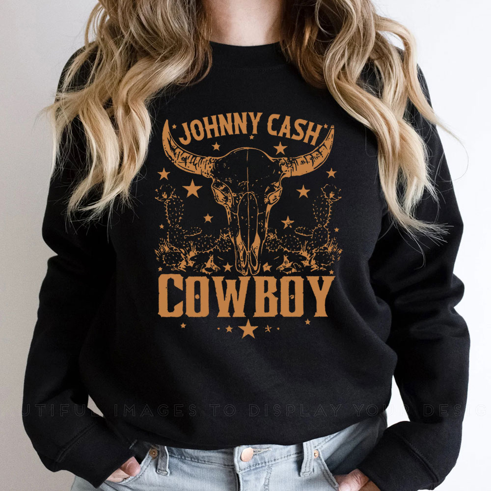 Johnny Cash Cowboy Retro Sweatshirt For Fan