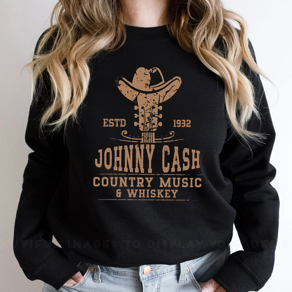 Johnny Cash Estd 1932 Retro Sweatshirt For Men Women