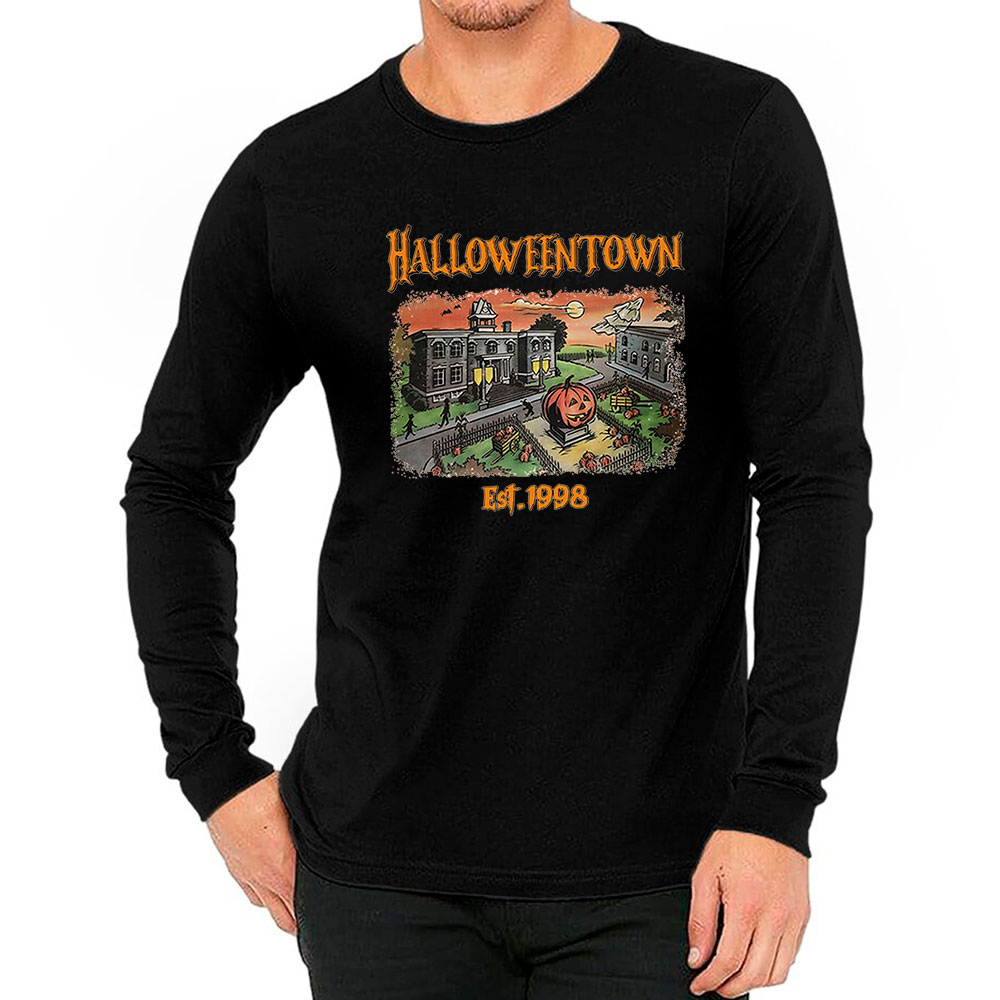 Halloween Town Est 1998 Funny Long Sleeve For Men Women