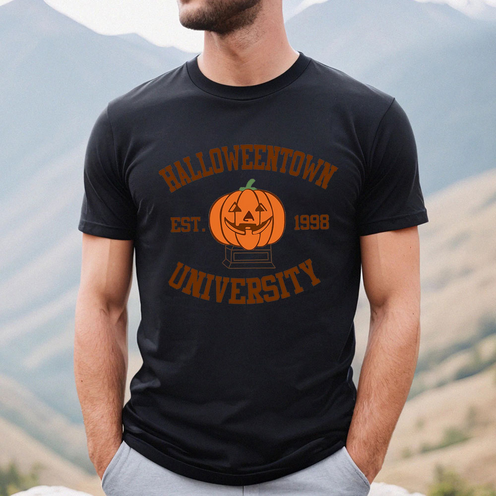 Vintage Halloween Town Est 1998 Pumpkin Shirt