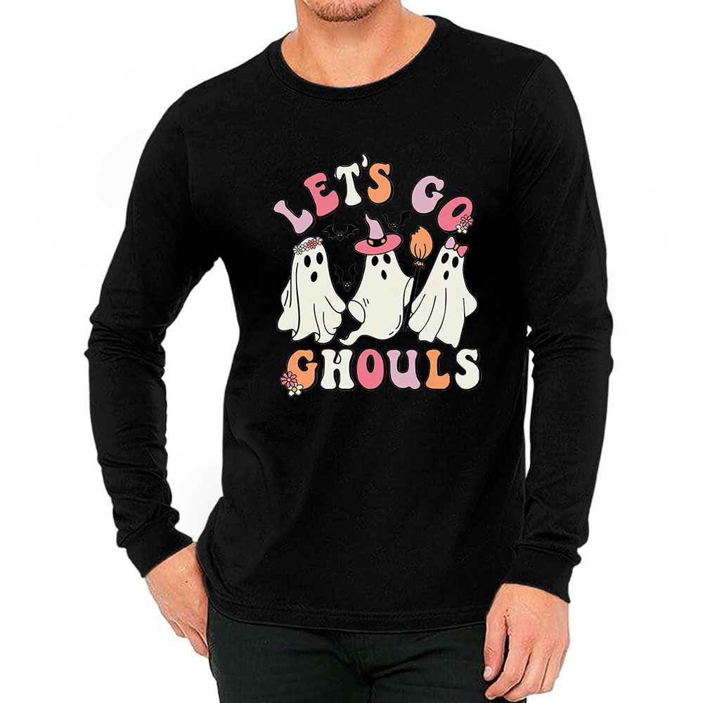 Let's Go Ghouls Retro Long Sleeve For Halloween