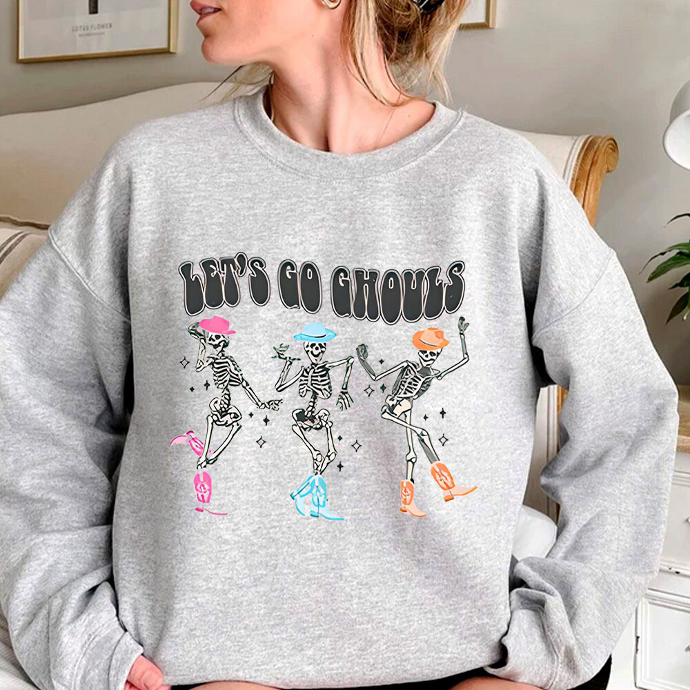 Let’s Go Ghouls Skeleton Dancing Sweatshirt