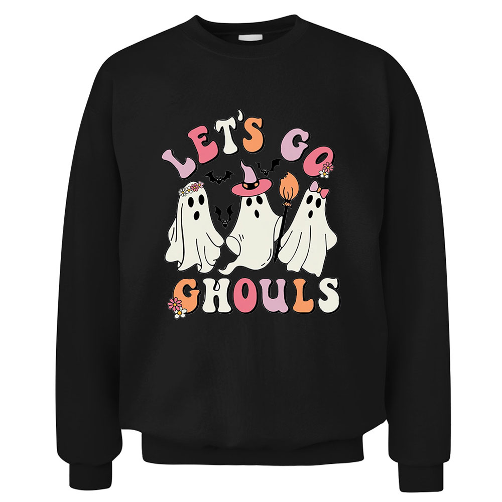 Let’s Go Ghouls Retro Sweatshirt For Halloween