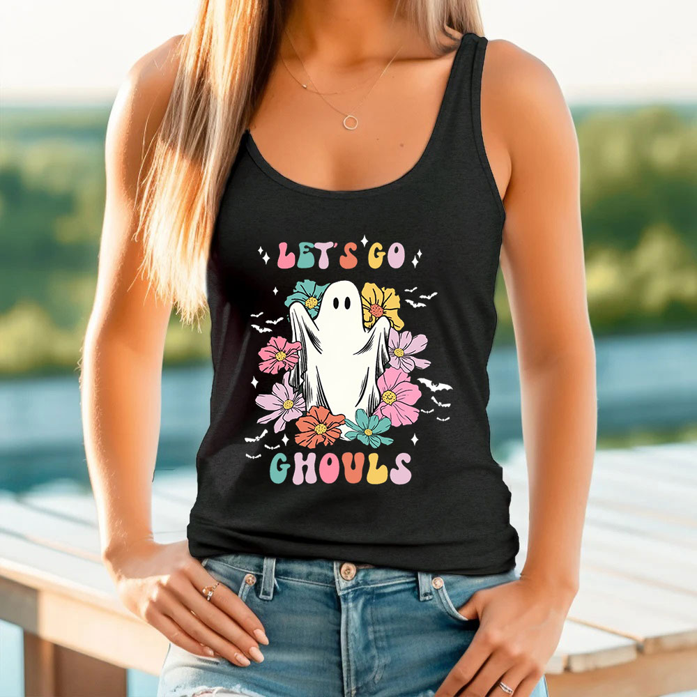 Let’s Go Ghouls Cute Autumn Tank Top