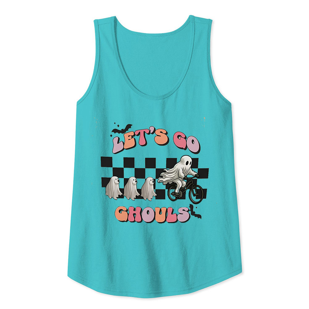 Lets Go Ghouls Dog Halloween Tank Top
