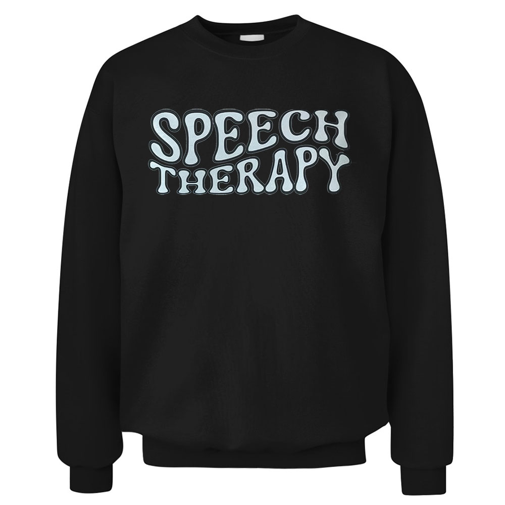 Retro Speech Therapy Sweatshirt Slp Gift