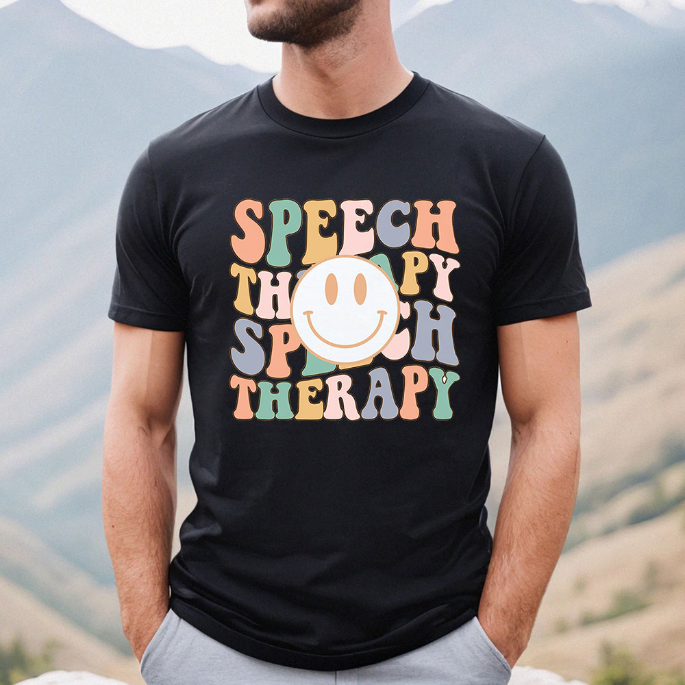 Happy Face Speech Therapy Vintage Shirt