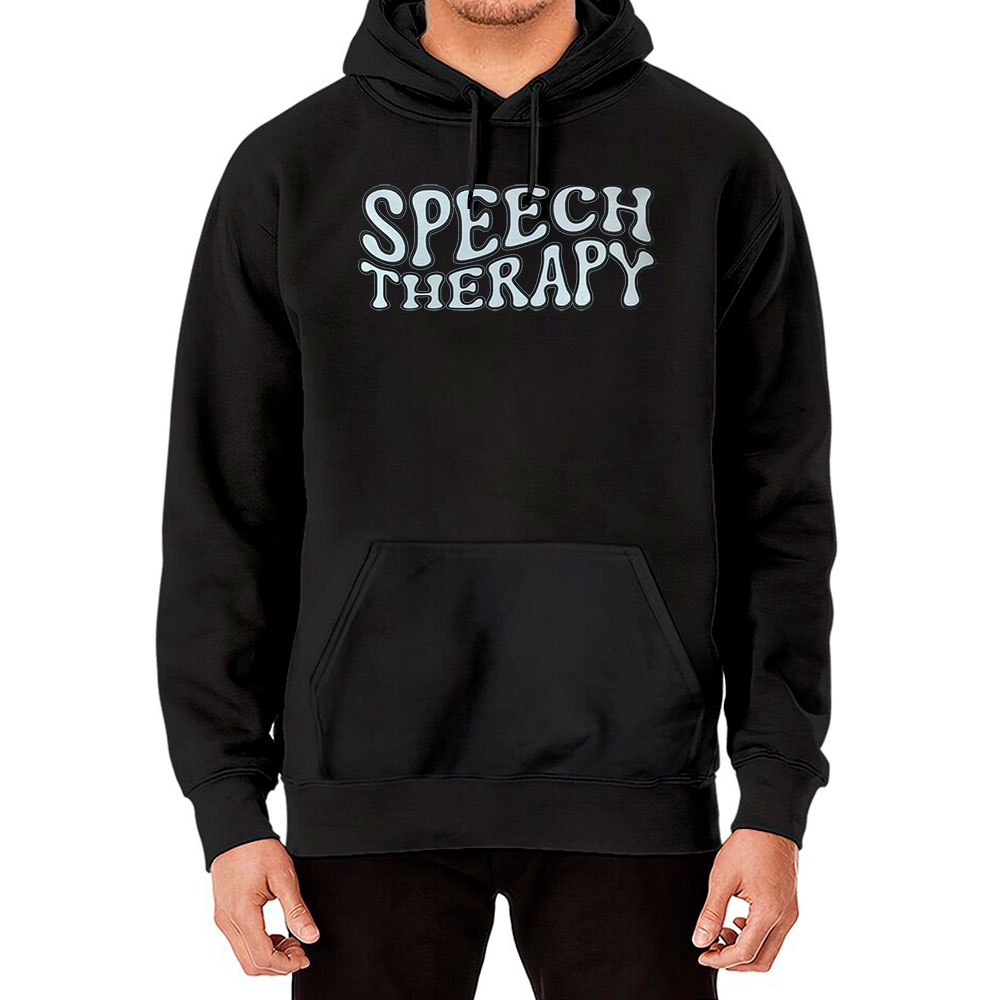 Retro Speech Therapy Hoodie Slp Gift