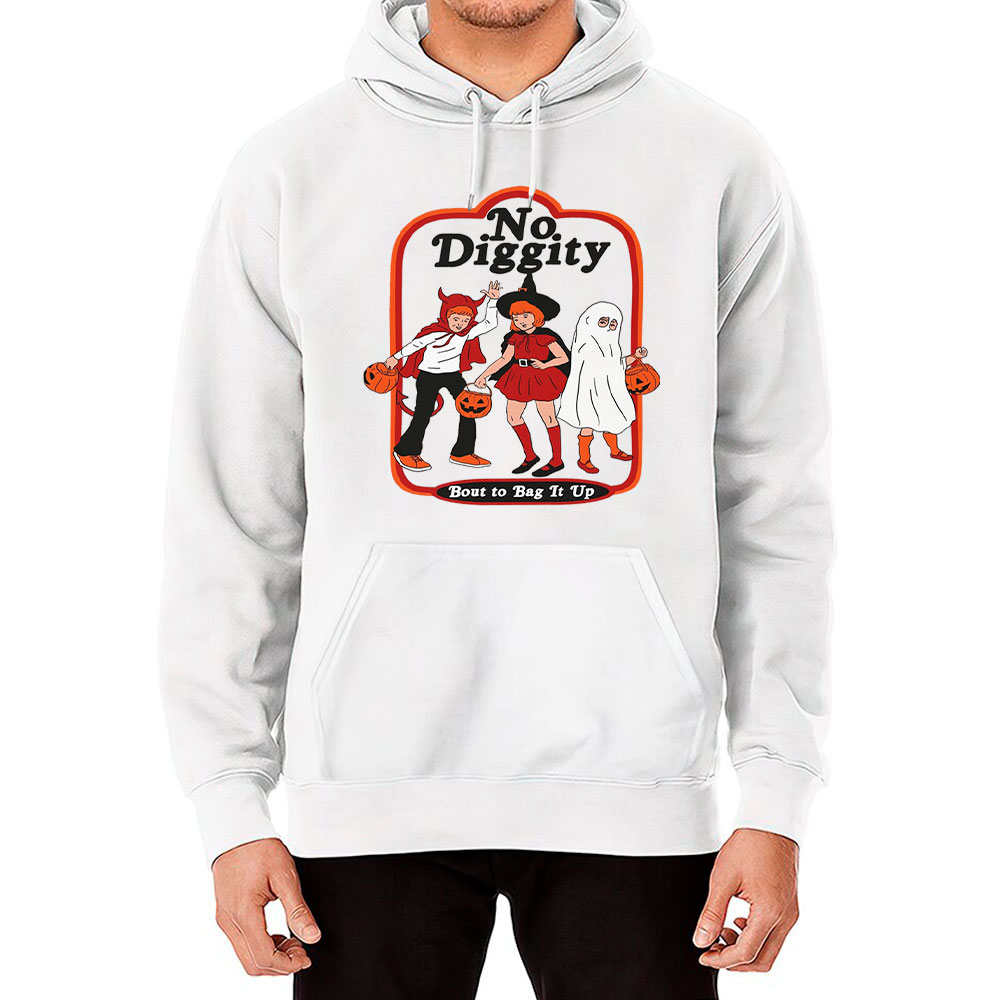 No Diggity Bout To Bag It Up Trick Or Treating Hoodie