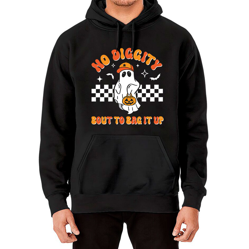 No Diggity Bout To Bag It Up Cool Ghost Hoodie