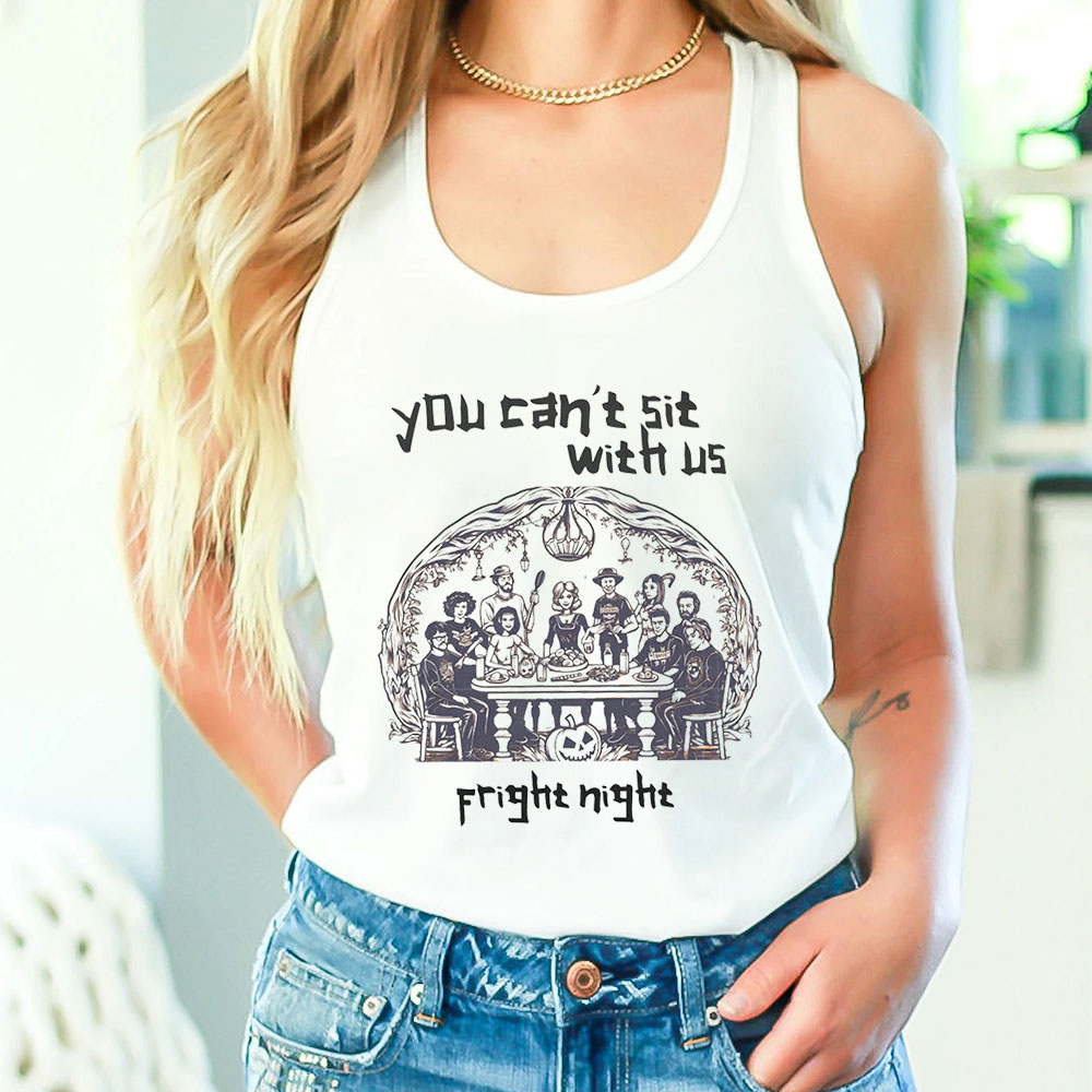 You Cant Sit With Us Fight Night Comfort Colors Tank Top Gift For Halloween