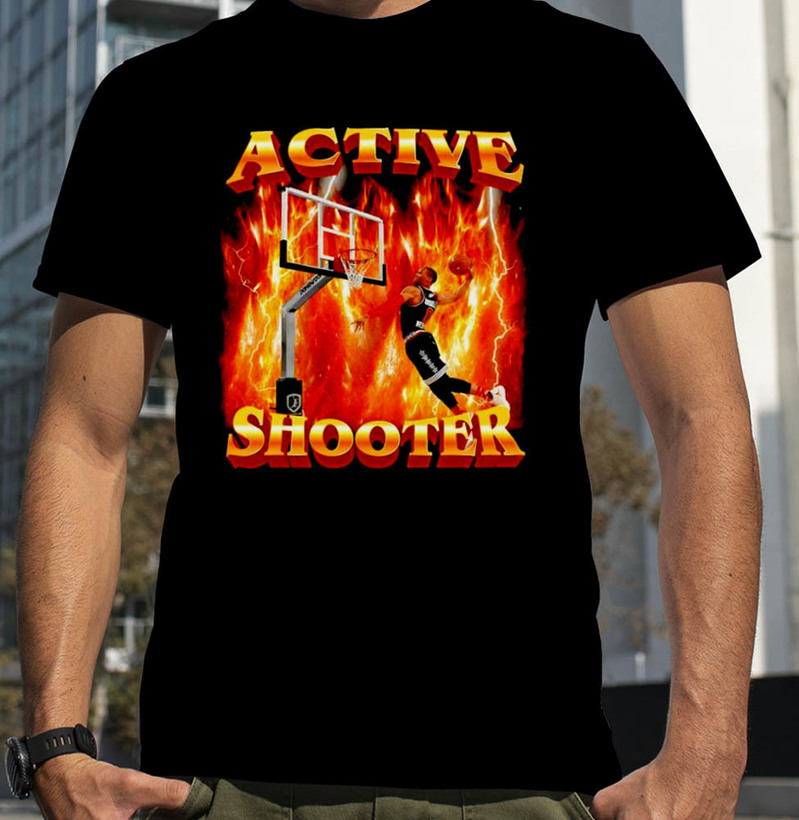 Active Shooter Basketball Retro Shirt
