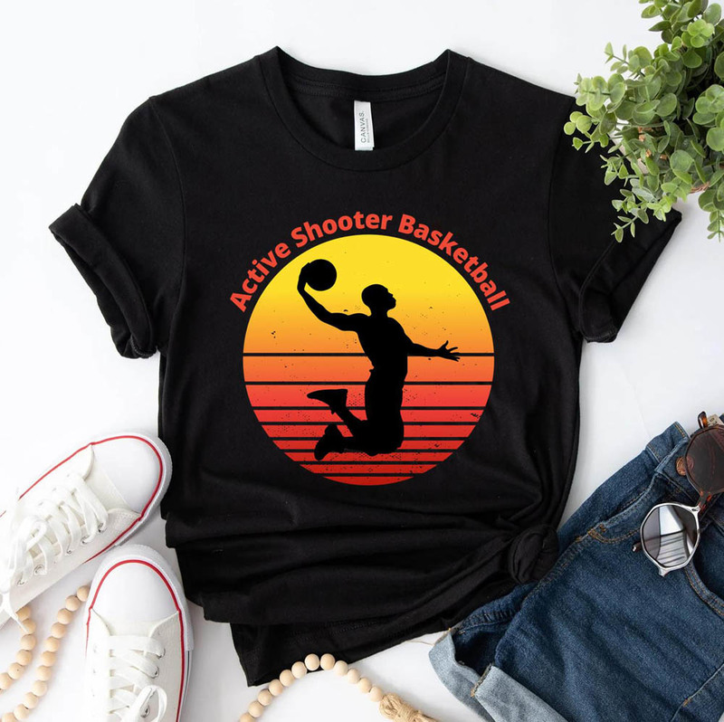Vintage Active Shooter Basketball Comfort Shirt