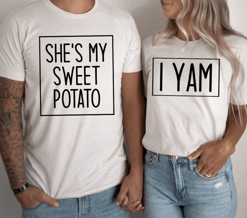 She's My Sweet Potato I Yam Fall Couple Shirts