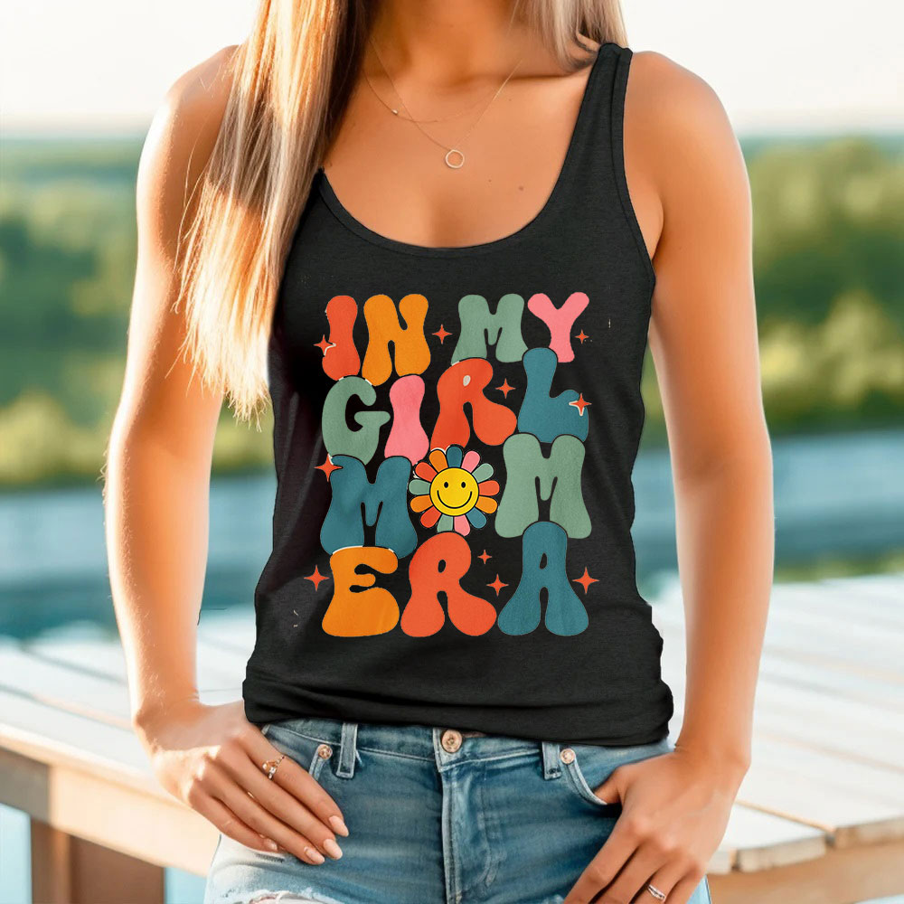 Personalized In My Girl Mom Era Tank Top Expecting Mom