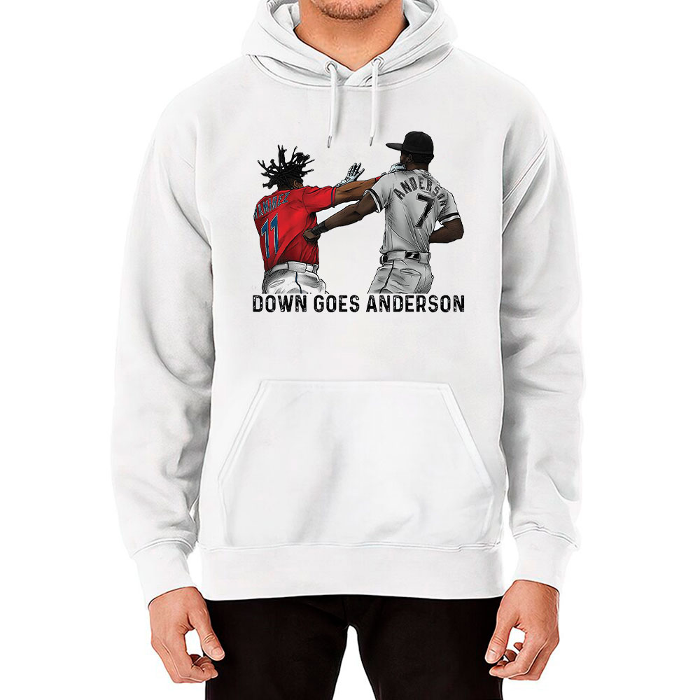 Baseball Fighting Down Goes Anderson Hoodie For Fans