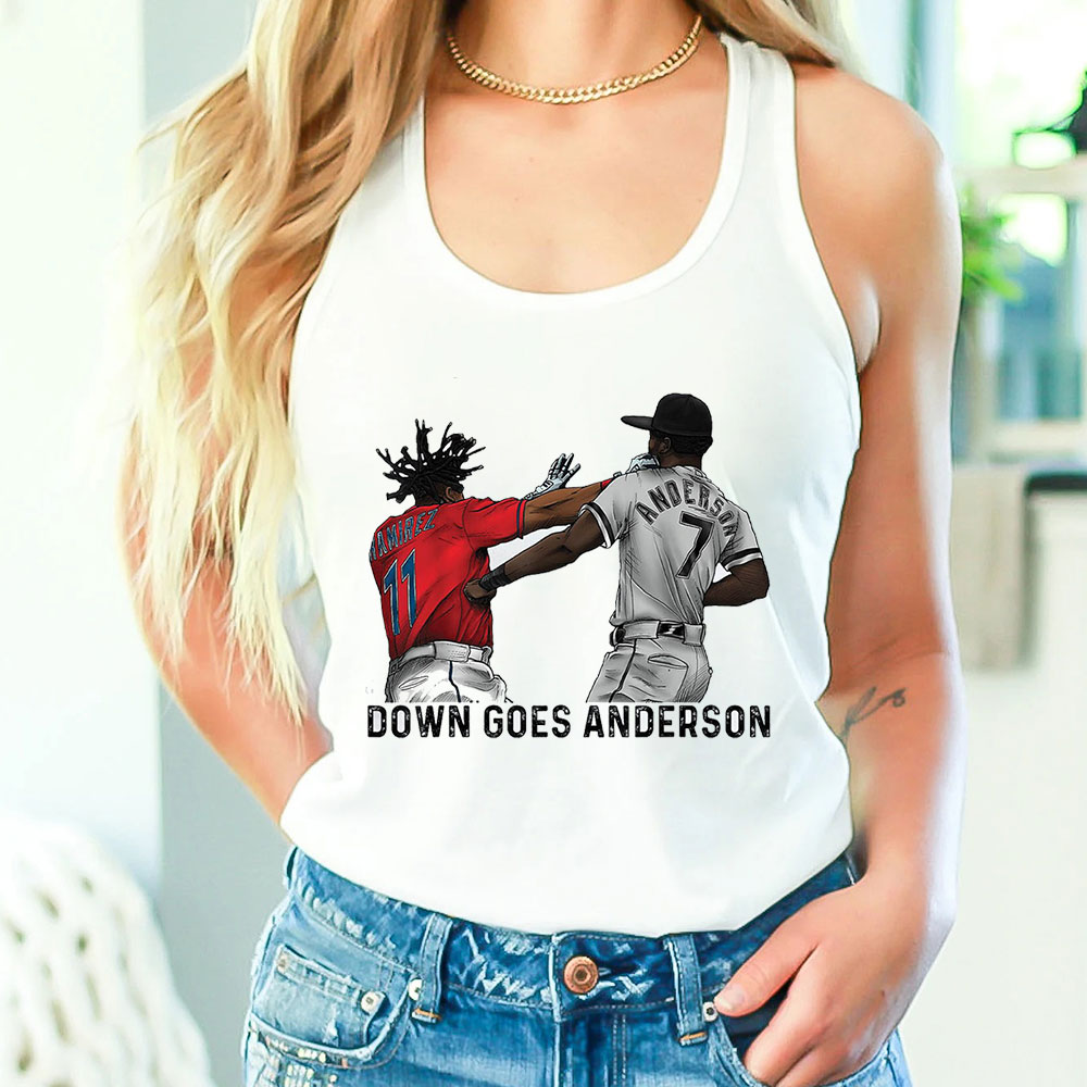 Baseball Fighting Down Goes Anderson Tank Top For Fans
