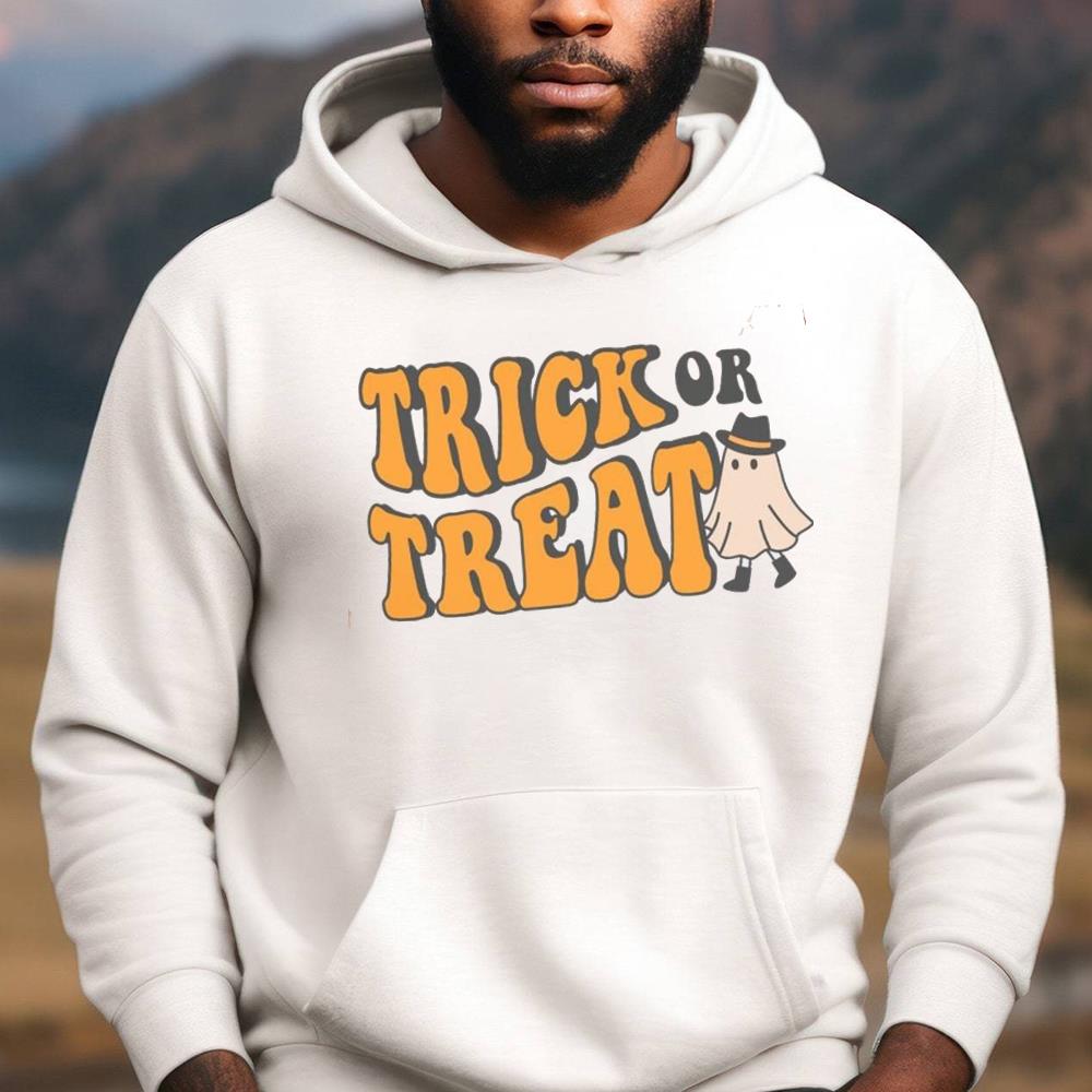 Trick Or Treat Halloween Funny Ghost Shirt For Men Women