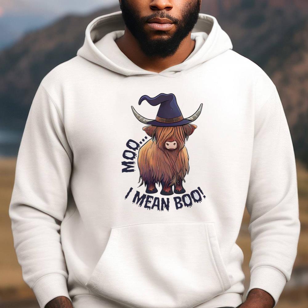 Moo I Mean Boo Halloween Cow Western Shirt