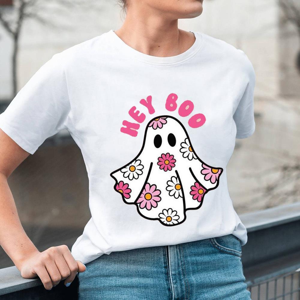 Hey Boo Halloween Shirt For Kids Spooktacular
