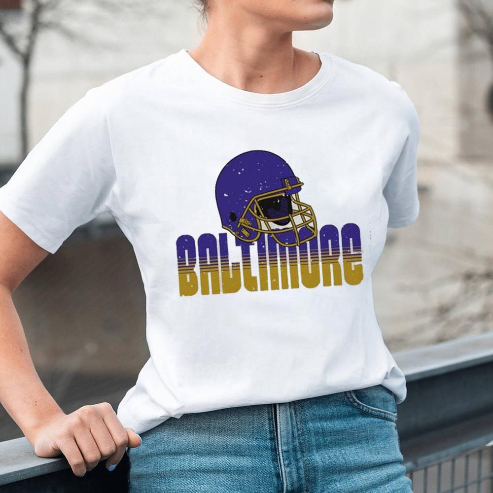 Retro Style Baltimore Football Sport Shirt For Men