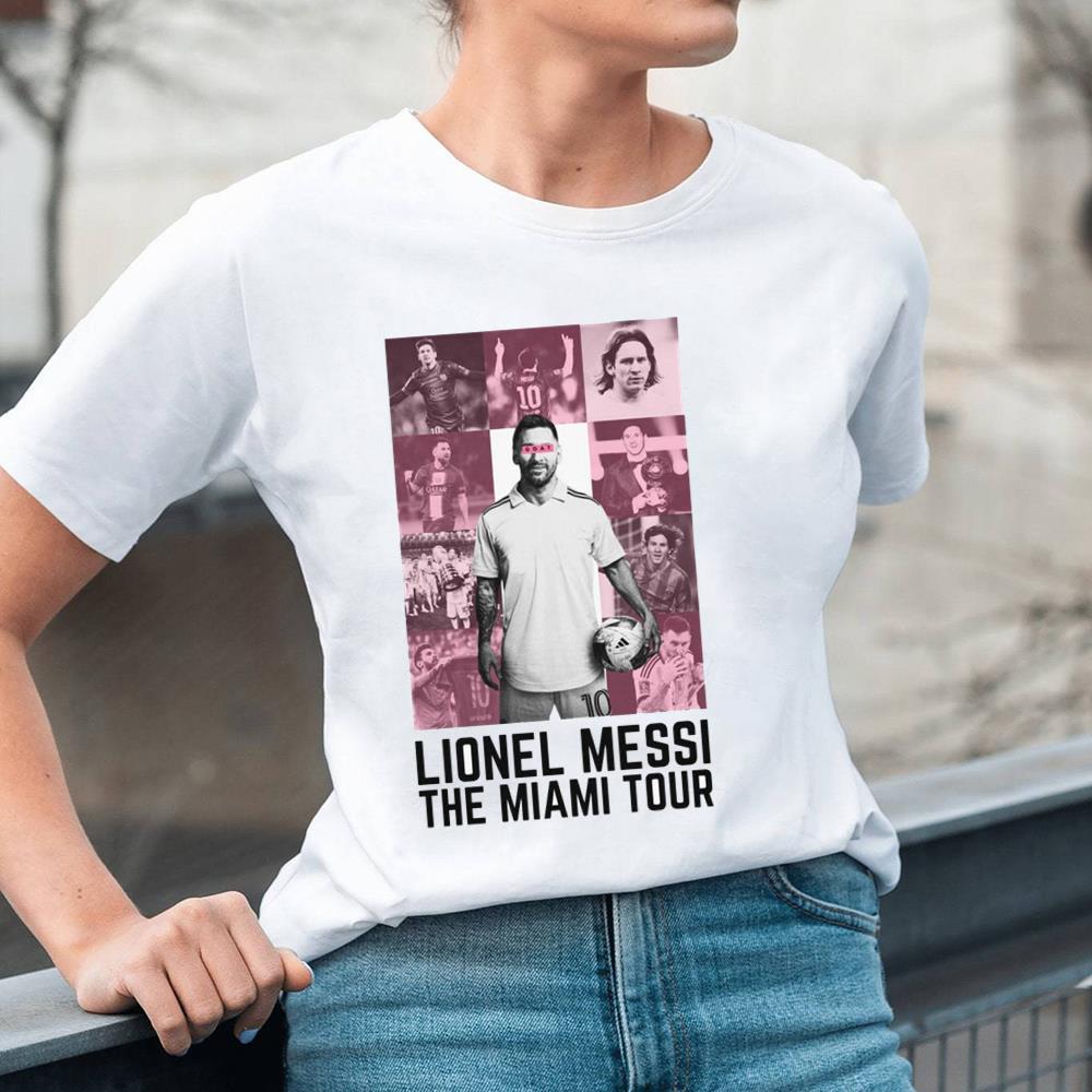 Graphic Messi Miami Shirt For Tour 2023