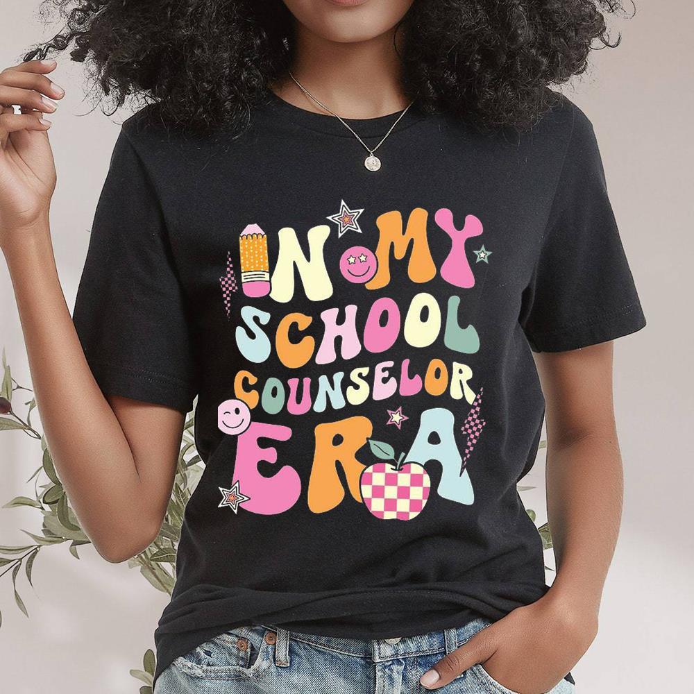 School Counselor Colorful Shirt For Teacher