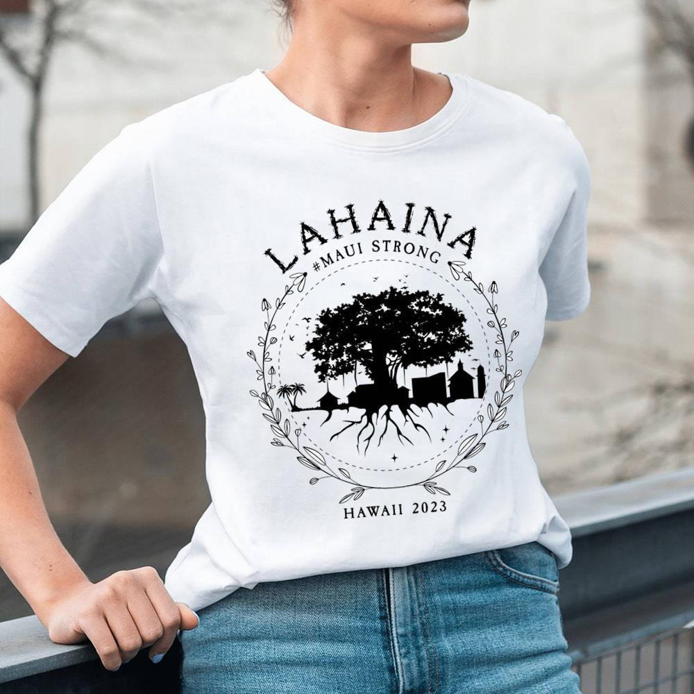 Lahaina Banyan Tree Maui Hawaii Shoreline Shirt