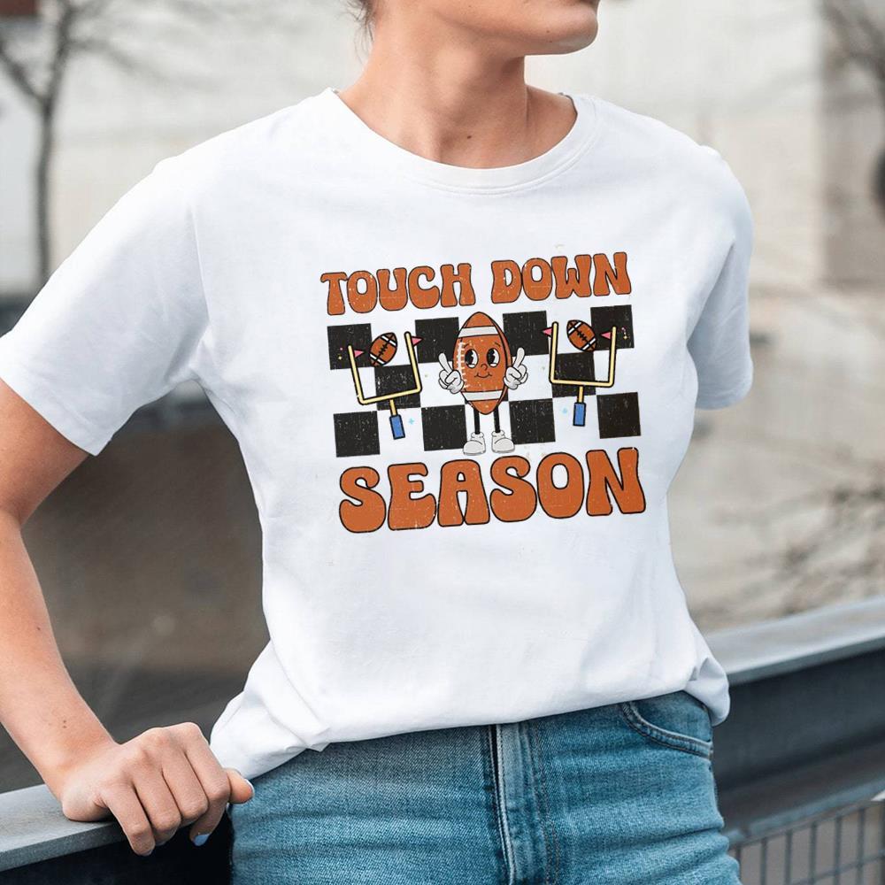 Touch Down Season Game Day Retro Football Shirt