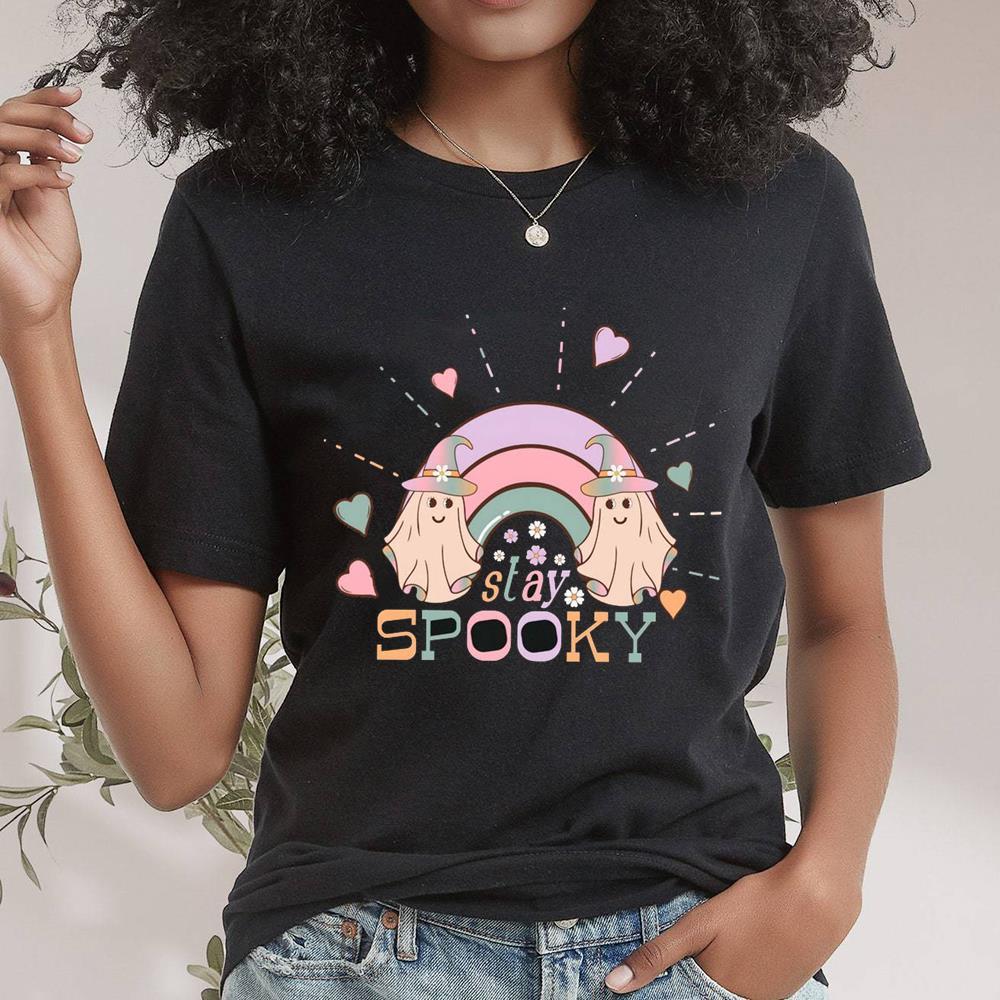 Ghost Rainbow Stay Spooky Shirt For Mom