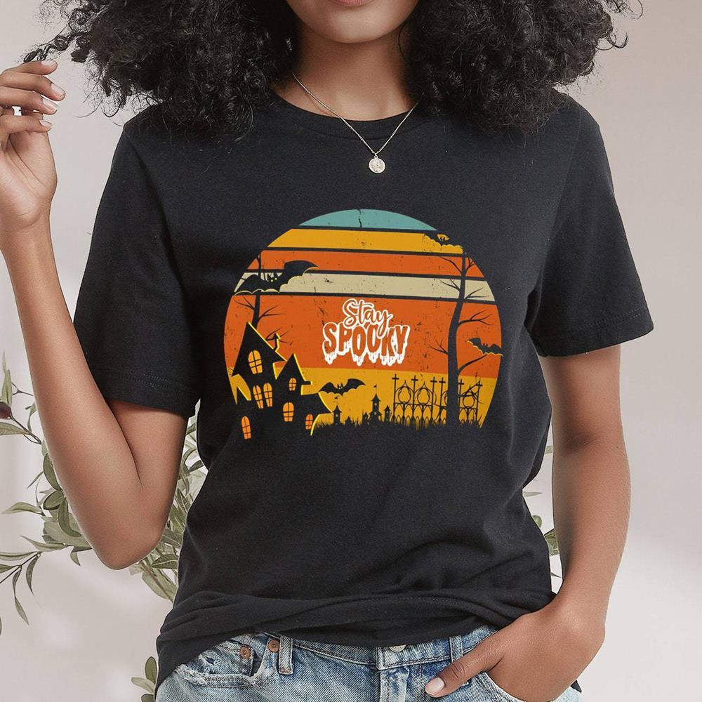 Retro Stay Spooky Shirt For Halloween Gift