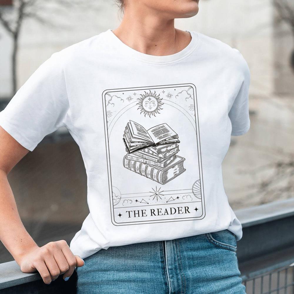 The Reader Tarot Card Shirt For Moms Book Club, Bad Moms Tee Tops Unisex Hoodie