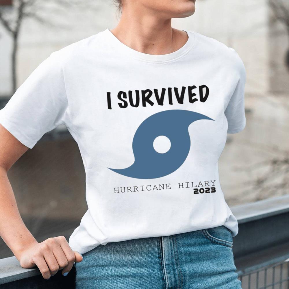 I Survived Hurricane Hilary Shirt For Girl, Aladieshirt T-Shirt Vintage Short Sleeve