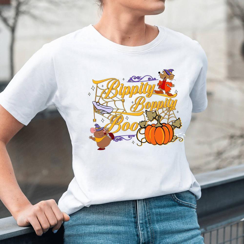 Cinderella Princess Bibbidi Bobbidi Boo Shirt, Halloween Pumpkin Hoodie Short Sleeve