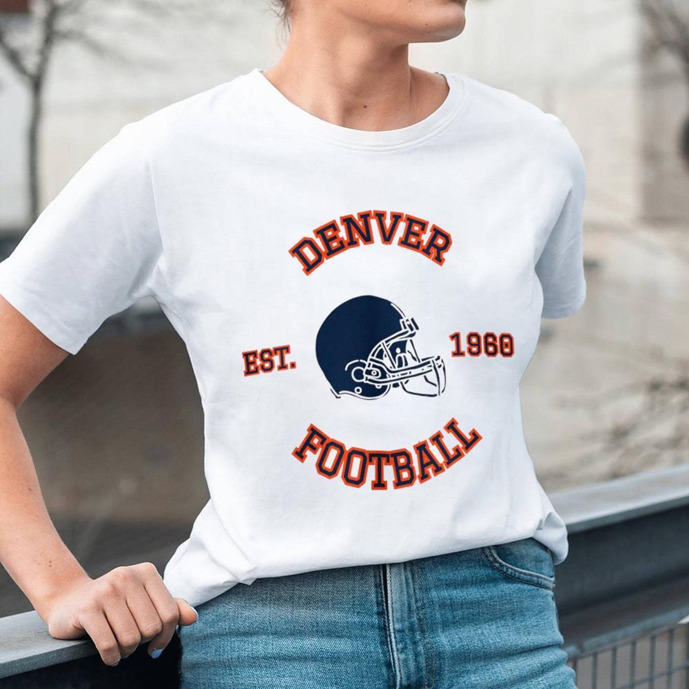Unisex Denver Football Shirt For Her, Denver Broncos Sweatshirt Long Sleeve