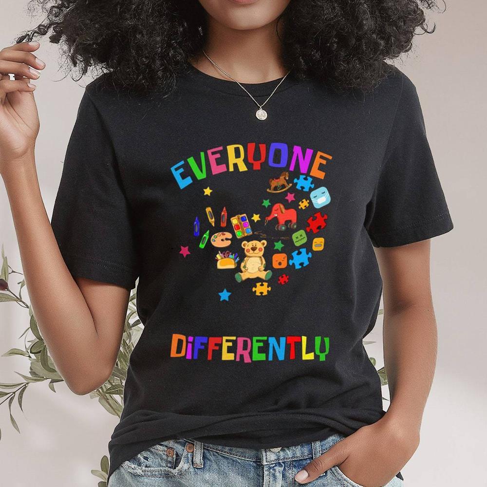 Everyone Communicate Differently Shirt, Awareness Day Hoodie Tee Tops