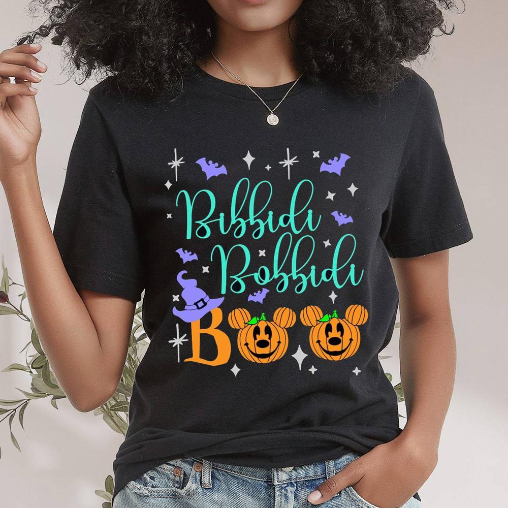 Disney Cinderella Bibbidi Bobbidi Boo Shirt, Halloween Pumpkin Sweatshirt Long Sleeve