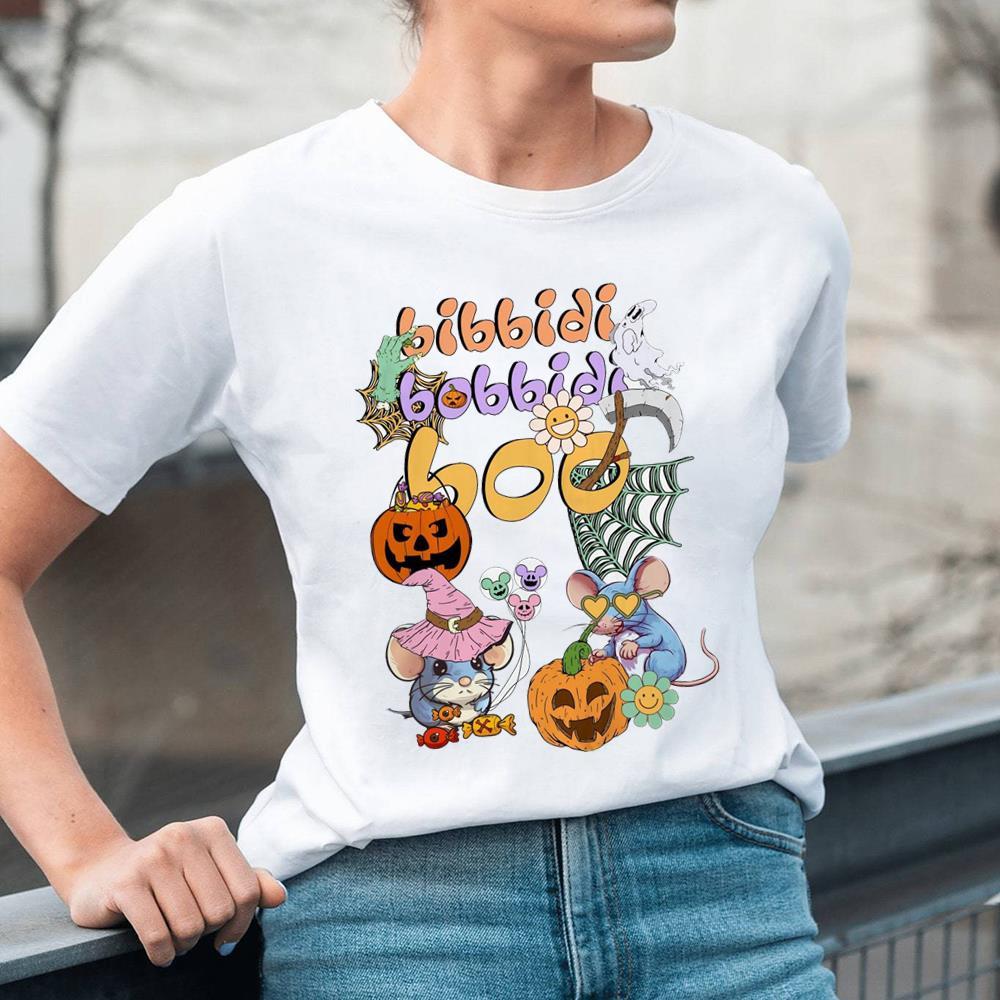 Vintage Bibbidi Bobbidi Boo Shirt For Halloween Gift, Halloween Hoodie Tee Tops
