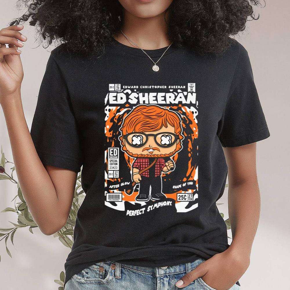 Unisex Jersey Ed Sheeran Shirt, Music Mathematics Tour Sweatshirt Short Sleeve