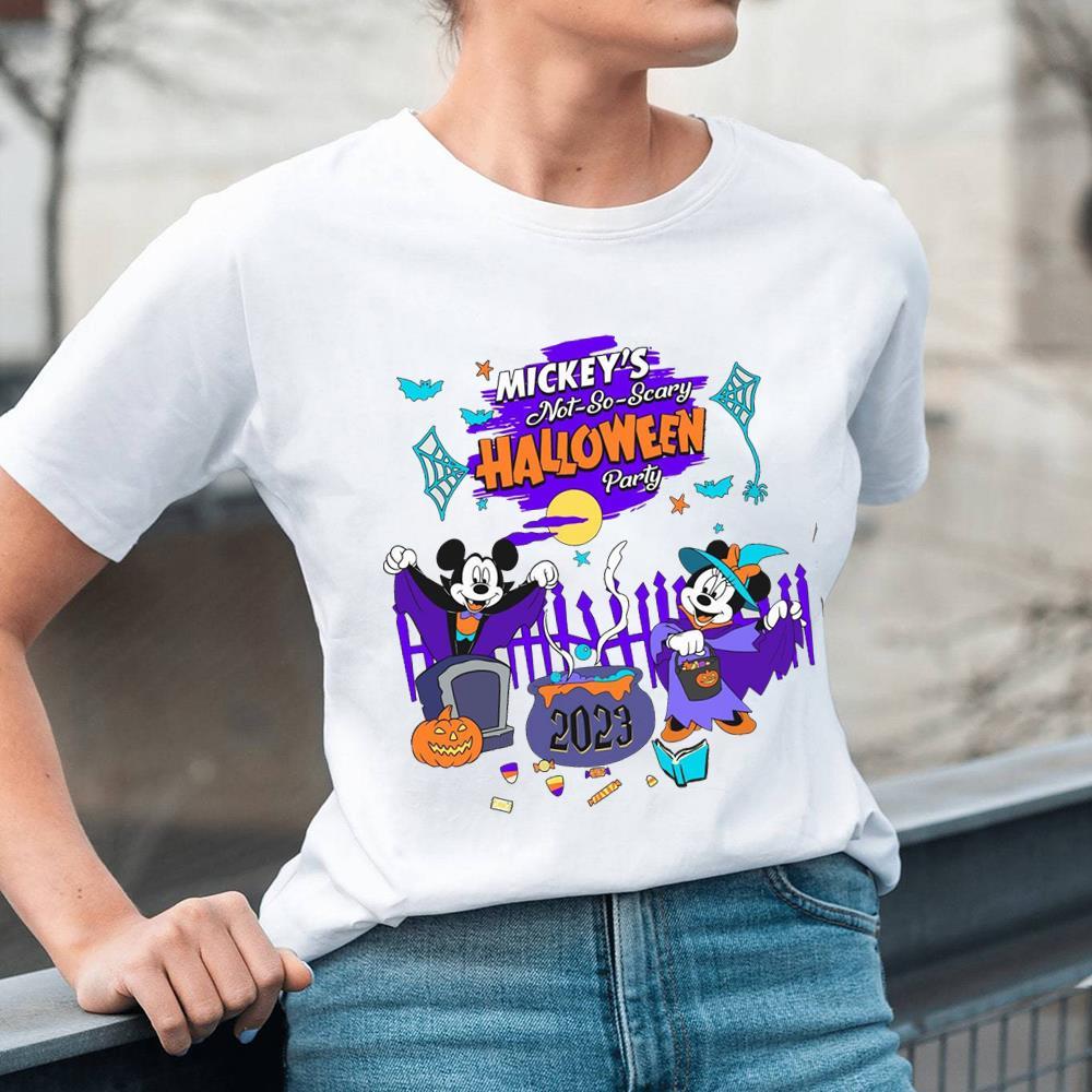 Not So Scary Halloween Party Shirt Mouse Fans, Mouse Unisex Hoodie Crewneck