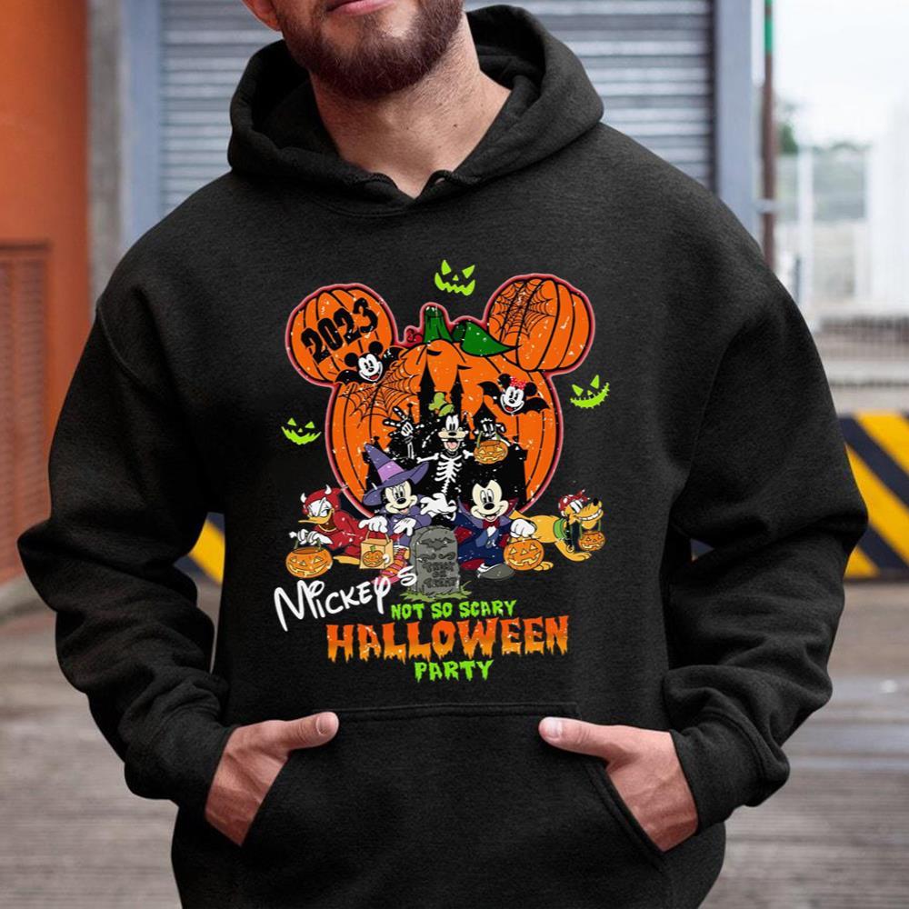 Minnie Not So Scary Halloween Party Shirt, Disney Castle Hoodie Tee Tops