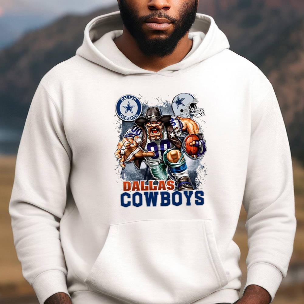 Looney Football Dallas Cowboys Shirt, Cowboys Unisex Hoodie Long Sleeve