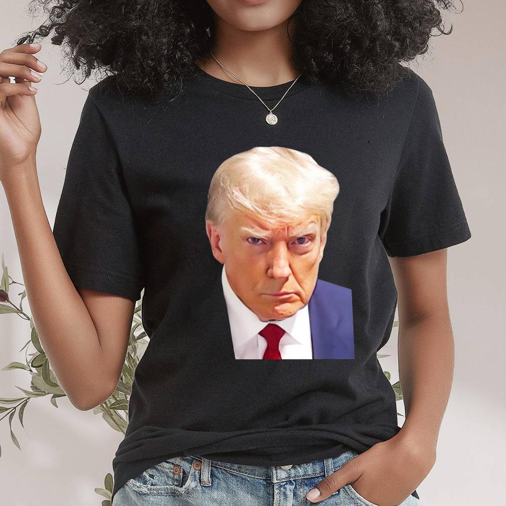 Unique Donald Trump Mugshot Shirt, Donald Trump Sweatshirt Groovy Tee Tops