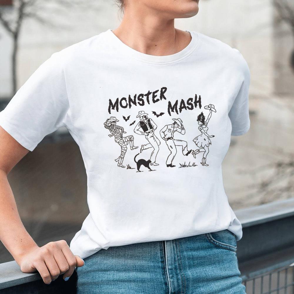 Fashion Monster Mash Shirt For Cowgirl, Vintage Monster Mash Hoodie Crewneck