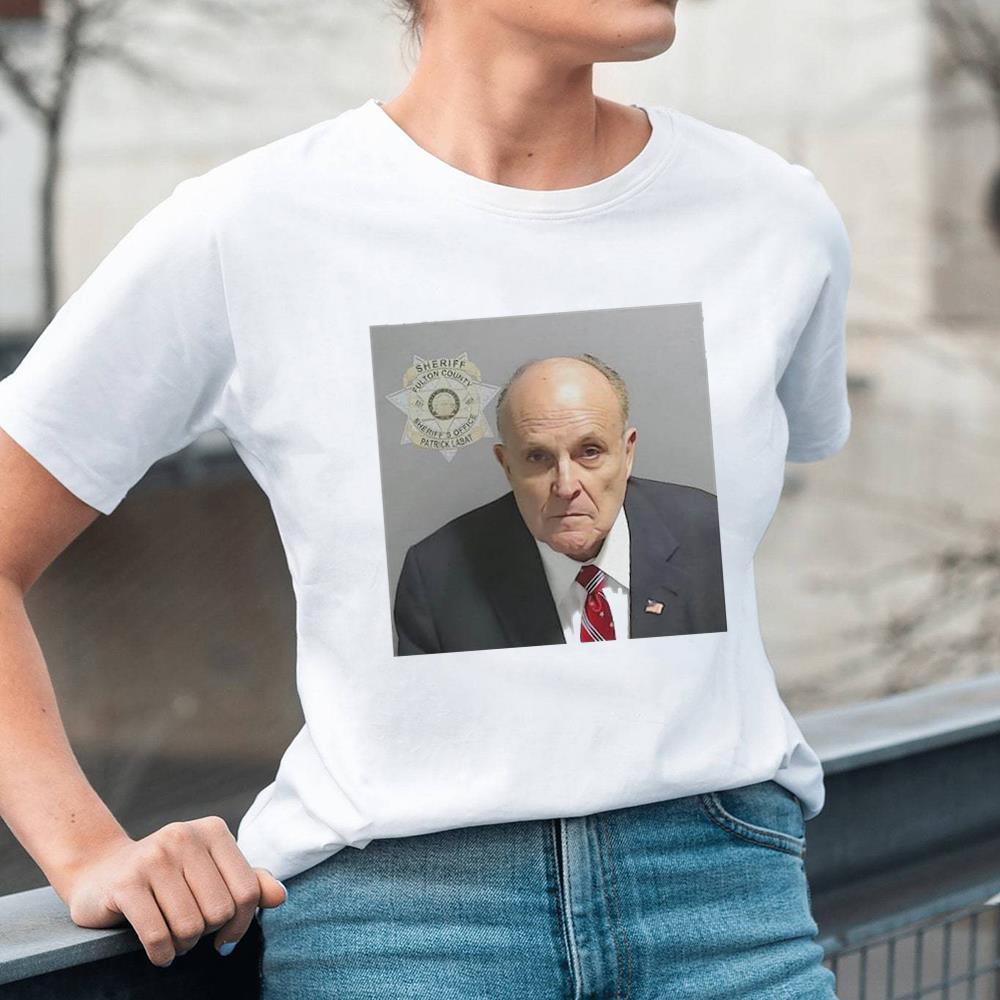 Unisex Mug Rudy Giuliani Mugshot Shirt, Rudy Giuliani Long Sleeve Short Sleeve
