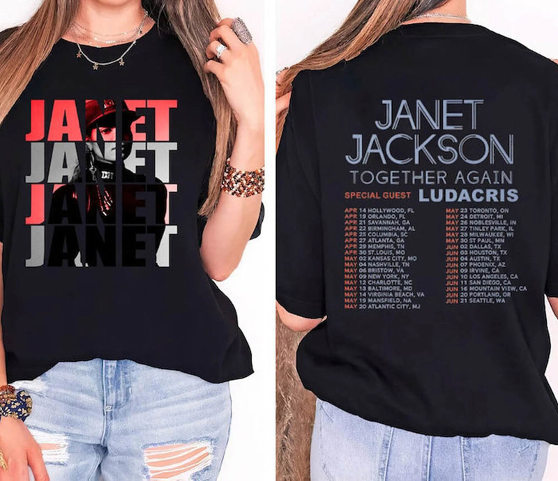 Janet Jackson Tour Vintage Shirt